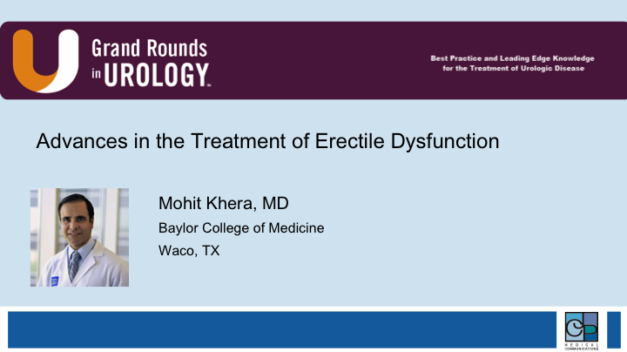Advances in the Treatment of Erectile Dysfunction