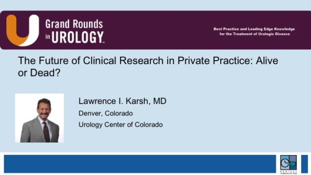 The Future of Clinical Research in Private Practice: Alive or Dead?