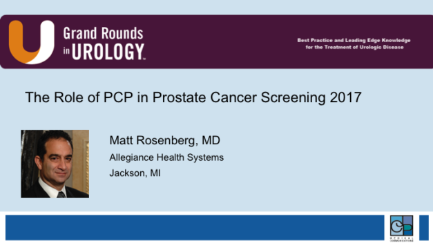 The Role of PCP in Prostate Cancer Screening 2017