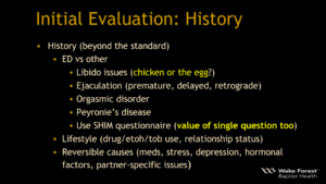 ED Initial Evaluation History
