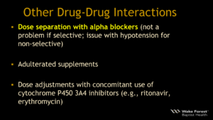 ED Other Drug-Drug Interactions