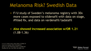 Viagra Cialis Melanoma Risk? Swedish Data