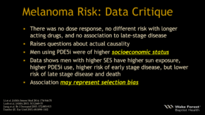 Viagra Cialis Melanoma Risk: Data Critique