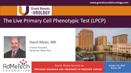 The Live Primary Cell Phenotypic Test (LPCP) for Prostate Cancer