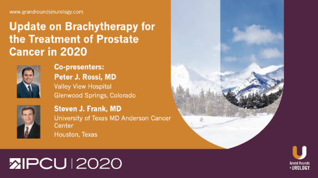 Update on Brachytherapy for the Treatment of Prostate Cancer in 2020
