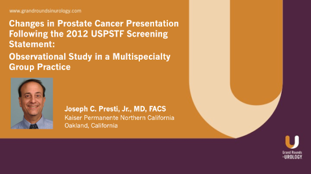 Changes in Prostate Cancer Presentation Following the 2012 USPSTF Screening Statement