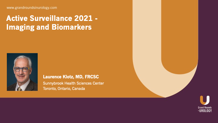 Dr. Klotz - Active Surveillance - Imaging & Biomarkers