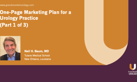 One-Page Marketing Plan for a Urology Practice (Part 1 of 3)